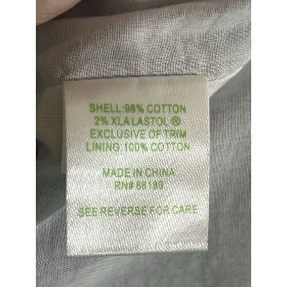 Lilly Pulitzer Bowen Dress Blue Boho  Strapless Lace Beachy Nautical  Size 4.  J - Picture 6 of 7